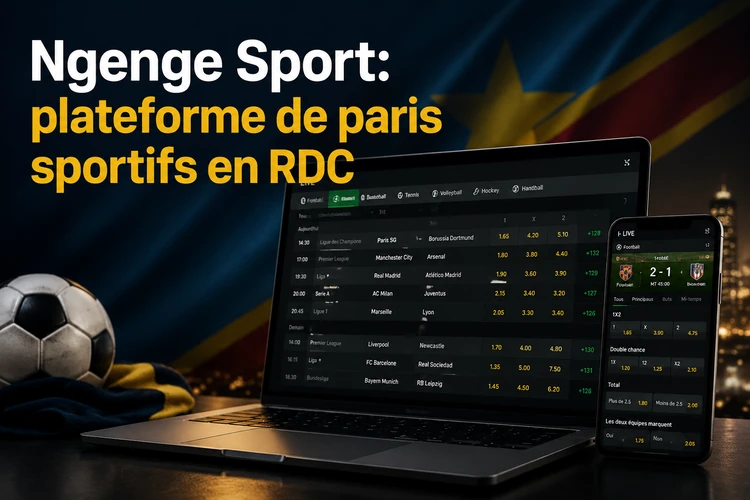 Ngenge Sport : plateforme de paris sportifs en RDC