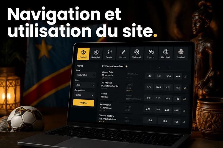 Navigation et utilisation du site
