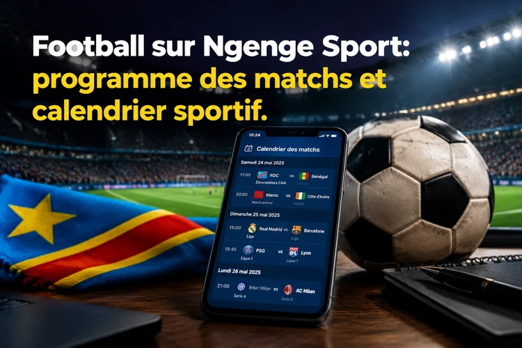 Football sur Ngenge Sport : programme des matchs et calendrier sportif