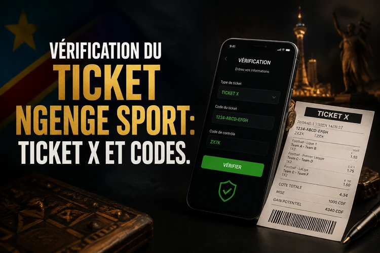 Vérification du ticket Ngenge Sport : Ticket X et codes